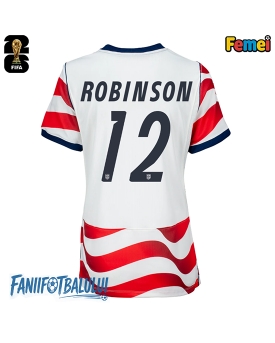Statele Unite Miles Robinson #12 Echipament de Fotbal Replică Mondial 2026 Femei Acasa